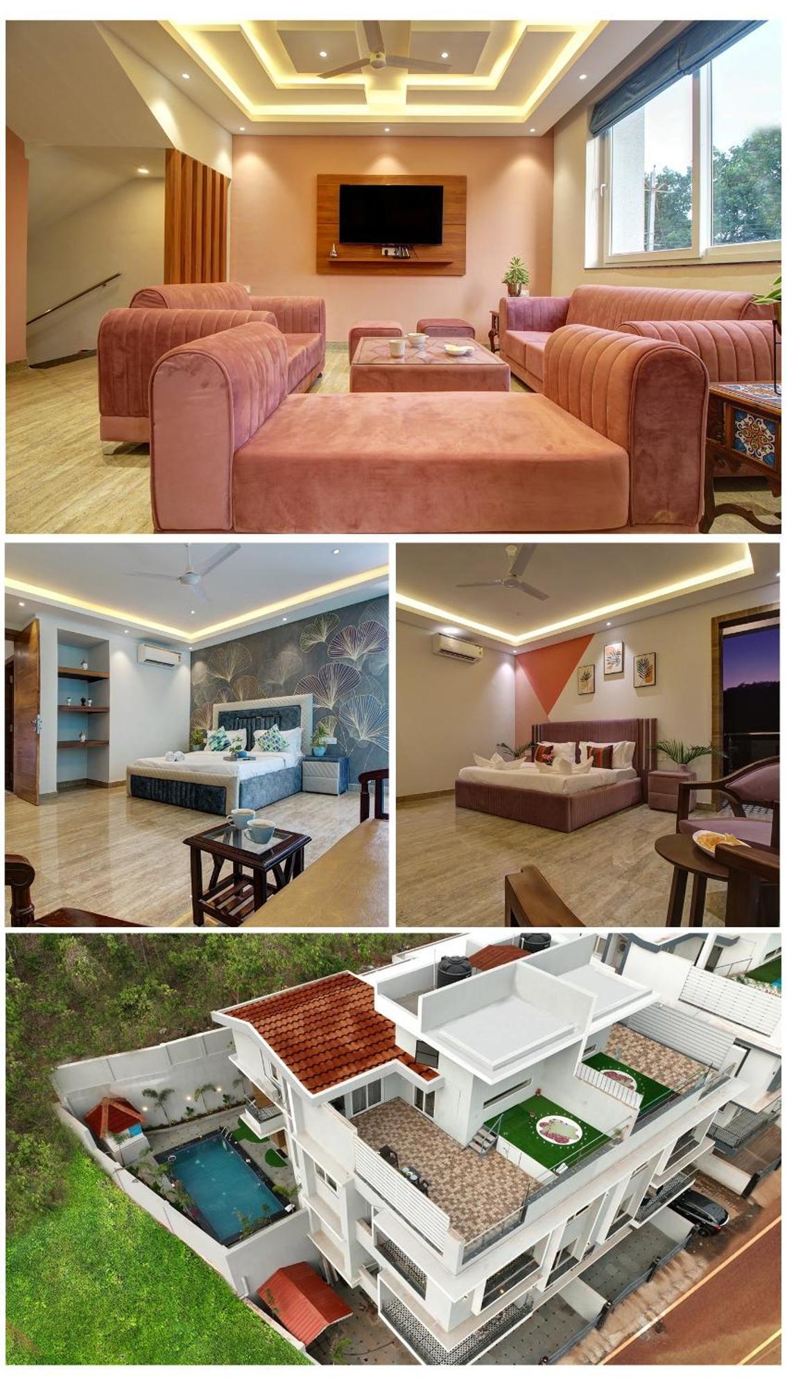Euphoria Luxury Villa - 5Bhk - Private Pool - Jacuzzi, バガ エクステリア 写真